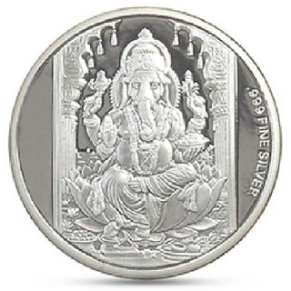                      CEYLONMINE 20 gram Silver Ganesh Coin                                              