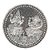 silver coin laxmi ganesh 20gm natural  pure silver coin for DIWALI by Ceylonmine