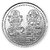 laxmi ganesh coin 20gm white gold plated coin for diwali by Ceylonmine