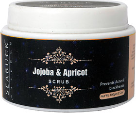 SEABUCK ESSENCE Jojoba and Apricot  Face Scrub - Dead Skin Remover  Revitalises Skin Health (100 gm)