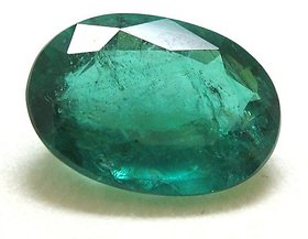 CEYLONMINE - Original Green Emerald 6.25 Ratti Gemstone Certified  Unheated Panna Gemstone For Men  women