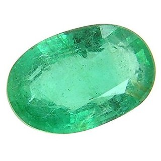                       Certified Green Emerald Gemstone 4.25 Ratti Unheated Untreated Loose Panna                                              