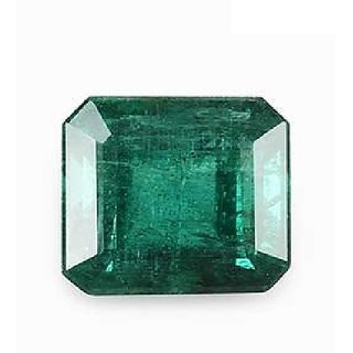                       CEYLONMINE- Natural Green Emerald stone 6.25 ratti precious Panna For Unisex                                              