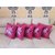 Digitally Printed Decorative and Designer Square Velvet Cushion Covers - Set of 5, (16 X 16) Pink