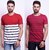 Odoky Axxitude Men Multicolor Round Neck T-Shirts For (Pack of 2)