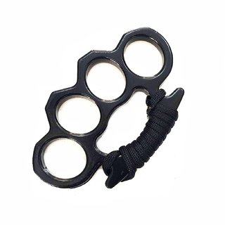 Buy Black Knuckle Punch With String for Martial Arts and Self Defense ...