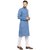 RG Designers Blue Cotton Blended Full Sleeve Handloom Kurta and Pyjama Set for Men