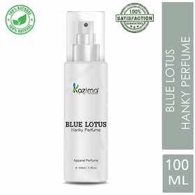 KAZIMA Blue Lotus Hanky Spray Perfume For Men, Women 100ML - (Free From Gas)