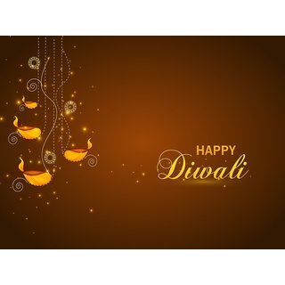 Buy Diwali Festival Brown Bg Sticker Paper Poster 12x18 Inch Online 249 From Shopclues