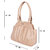 Ladies trendy hand bags by All Day 365 (BEIGE)(AD554)