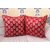 Premium Quality Decorative Square Velvet Cushion Covers - Set of 2, (24 X 24) with zipper Backing