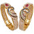 JSD Traditional Gold Plated American Diamond Beautiful Bracelet Combo Pack of 4 for Girl & women