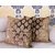 Premium Quality Decorative Square Velvet Cushion Covers - Set of 2, (24 X 24) Copper