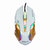 ADCOM LED Back Light 6 Button Wired 6D USB Gaming Mouse,Durable ABS Body for Gamer,(White)