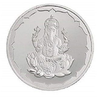                       CEYLONMINE 10 gram Silver Ganesh Coin                                              