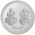 laxmi ganesh coin 10gm white gold plated coin for diwali by CEYLONMINE