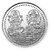 laxmi ganesh coin 10gm white gold plated coin for diwali by CEYLONMINE