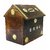 aTOzCRAFTS Hut Shaped Wooden Money Box with Lock Piggy Bank Coin Box Children Gifts