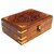 aTOzCRAFTS  Wooden Jewellery Box for Women Wood Jewel Organizer Hand Carved with Intricate Carvings Gift Items - 6 inches (Brown)