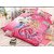 BACHPAN Kids 3D Printed Princess Bed sheet with 2 Pillow Covers - (Multi Color, Full Size)