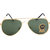 Ivonne Uv Protected Aviator Glass Green Sunglasses