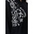 SILK ROUTE London Black Mandarin Collar Embroidery Midi For Women Height 5'8 inch