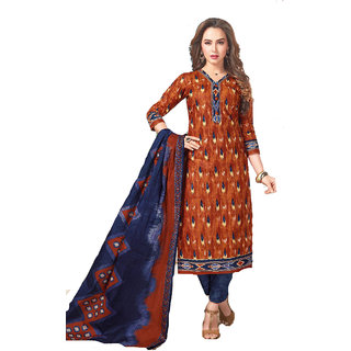 Polly Trends Women s Printed Churidar Material Salwar Suit Salwar Kameez Unstitched Cotton Dress Material MULTICOLOURED 1265