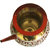 Decorated Colorful Meenakari Pooja Golden Karwa,Brass karwa chauth lota,karwa,karwa lota, karwa kalash-4 Inches