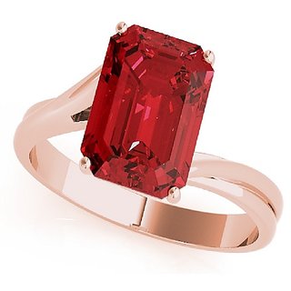                       Original Ruby Gold Plated Adjustable ring Precious  Astrological Stone Finger Ring For Unisex BY CEYLONMINE                                              