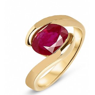                       Natural GIA Ruby Ring  For Men  Women Original  Certified 5.25 Ratti Stone Manik Ring By CEYLONMINE                                              