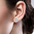 92.5 Sterling Silver Well Heeled Wheels Round Stud Earrings for Women and Girls