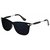 Adrian UV Protected Mirrored Unisex Trendy Sunglasses ( Black )