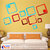 Look Decor-12 Square-(Blue Red-Pack of 12)-3D Acrylic Mirror Wall Stickers Decoration for Home Wall Office Wall Stylish and Latest Product Code Number 18