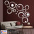 Look Decor-20 Ring And Dots-(Silver-Pack of 20)-3D Acrylic Mirror Wall Stickers Decoration for Home Wall Office Wall Stylish and Latest Product Code Number 161