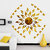 Look Decor-Sun With Butterfly-(Golden-Pack of 25)-3D Acrylic Mirror Wall Stickers Decoration for Home Wall Office Wall Stylish and Latest Product Code Number 367