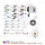 Look Decor-Sun With Butterfly-(Silver-Pack of 25)-3D Acrylic Mirror Wall Stickers Decoration for Home Wall Office Wall Stylish and Latest Product Code Number 382