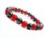 red onyx  pyrite crystal stretch bracelet