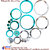 Look Decor-20 Ring And Dots-(Blue Silver-Pack of 20)-3D Acrylic Mirror Wall Stickers Decoration for Home Wall Office Wall Stylish and Latest Product Code Number 916