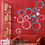 Look Decor-20 Ring And Dots-(Blue Silver-Pack of 20)-3D Acrylic Mirror Wall Stickers Decoration for Home Wall Office Wall Stylish and Latest Product Code Number 916