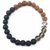 smoky quartz  matte finish black onyx crystal  rudraksha buddha powered bracelet