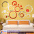 Look Decor-20 Ring And Dots-(Silver-Pack of 20)-3D Acrylic Mirror Wall Stickers Decoration for Home Wall Office Wall Stylish and Latest Product Code Number 937