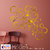 Look Decor-30 Ring And Dots-(Golden-Pack of 30)-3D Acrylic Mirror Wall Stickers Decoration for Home Wall Office Wall Stylish and Latest Product Code Number 957