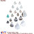 Look Decor-19 Drops-(Silver-Pack of 19)-3D Acrylic Mirror Wall Stickers Decoration for Home Wall Office Wall Stylish and Latest Product Code Number 1343