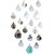 Look Decor-19 Drops-(Silver-Pack of 19)-3D Acrylic Mirror Wall Stickers Decoration for Home Wall Office Wall Stylish and Latest Product Code Number 1346