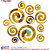 Look Decor-12 Rings-(Golden-Pack of 12)-3D Acrylic Mirror Wall Stickers Decoration for Home Wall Office Wall Stylish and Latest Product Code Number 1422