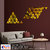 Look Decor-50 Triangle-(Golden-Pack of 50)-3D Acrylic Mirror Wall Stickers Decoration for Home Wall Office Wall Stylish and Latest Product Code Number 1444