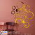 Look Decor-20 Ring And Dots-(Golden-Pack of 20)-3D Acrylic Mirror Wall Stickers Decoration for Home Wall Office Wall Stylish and Latest Product Code Number 942