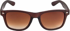 Adam Jones UV Protected Brown Wayfarer Brown Full Rim Sunglasses For Men