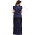 Be You Navy Blue Solid Lace Satin Women Nightwear Set (1 Robe, 1 Nighty, 1 Lingerie Set, 1 NightSuit) (Free Size)