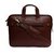 Home Story Premium Leatherette Everyday Office Laptop Bag 15.6, Adjustable Strap and 5 Compartments, Pecan TAN Brown Color